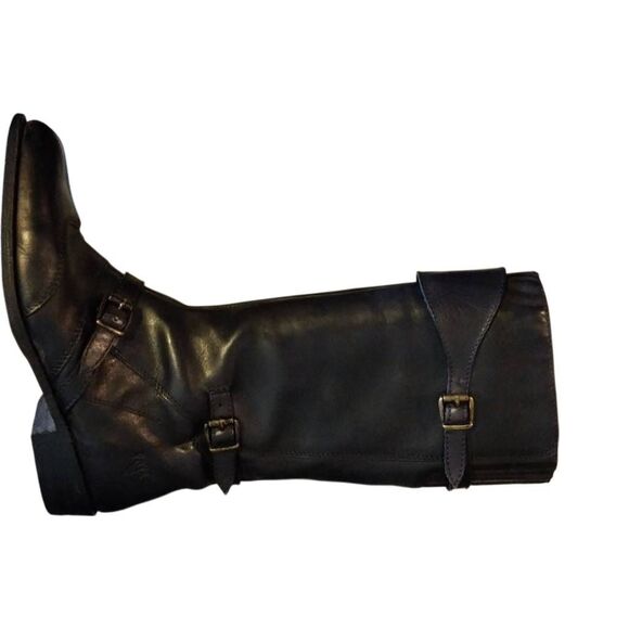 Frye Tall Black Leather Women's Boots - Picture 11 of 16